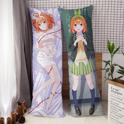 The Quintessential Quintuplets Dakimakura Cover Anime Nakano Yotsuba Hugging Body Pillow Cover Double-sided Bedding Pillowcase
