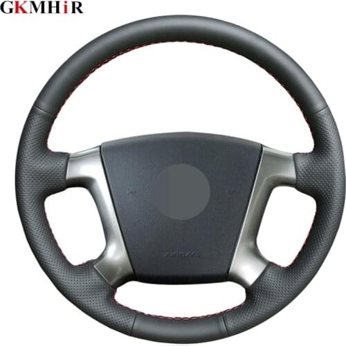 DIY Black Artificial Leather Comfortable Car Steering Wheel Cover for Chevrolet Epica 2006 2007 2008 2009 2010 2011