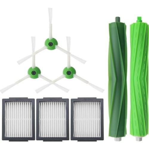 Hepa Filter + Side Brush + Brush Roll for iRobot Roomba i7 E5 E6 Series Robot Vacuum Cleaner Replacement Spare Parts