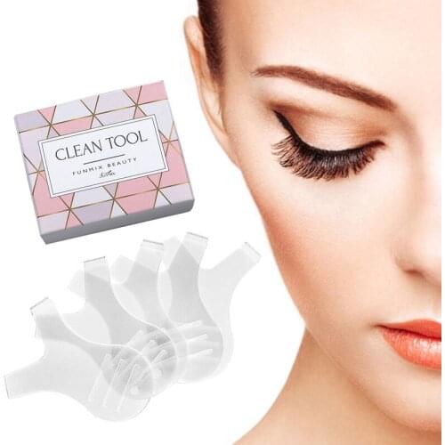 A Box Of Auxiliary Tools For Grafting Eyelashes Y-shaped Mascara Brush Hot Lashes Silicone Brush Hot Lash Tools Wholesale