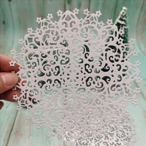 Round hollow flower dies New 2021 Metal Cutting Dies For DIY Scrapbooking Card Album Photo Decoration Embossing Folder