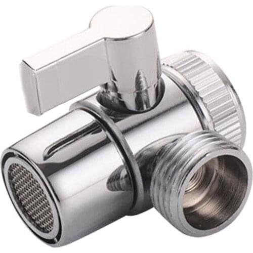 Kitchen Bathroom Faucet Diverter Valve Water Diversion for Handheld Shower Bidet Sprayer 22mm