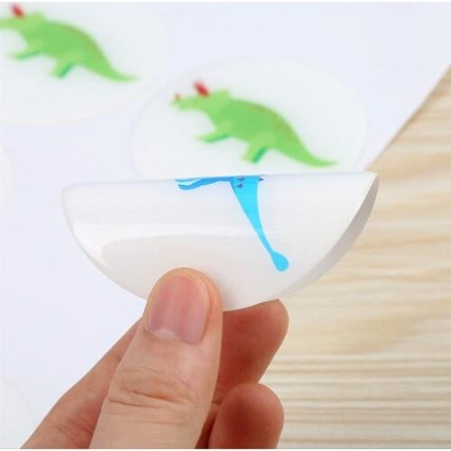 Metal Keychain Crystal Stickers Customized 3D Raised Panel Drop Plastic Processing Badge Epoxy LOGO Hard Trademark Epoxy Sticker