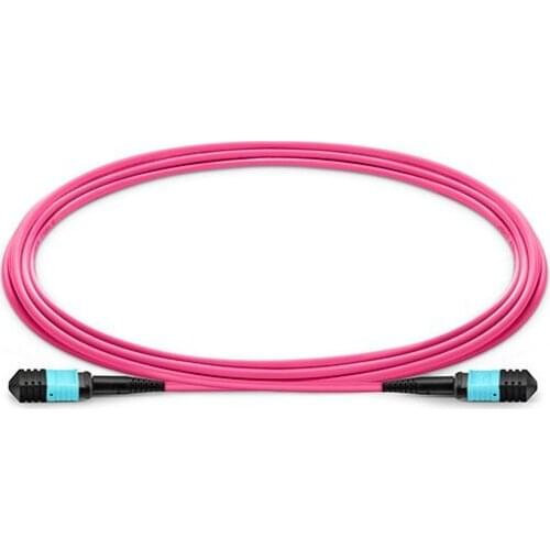 90m MPO Female to MPO Female 12 Fibers OM4 50/125 Multimode Trunk Cable