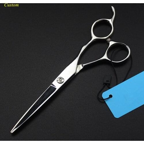 Custom name japan 440c 6 inch hair cutting scissors cut barber makas thinning shears haircut scissor set hairdressing scissors