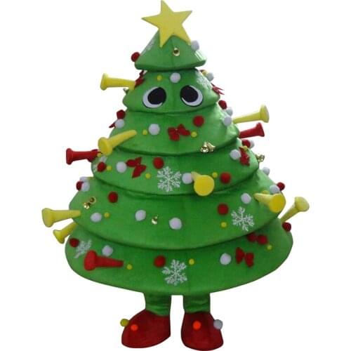 Real Pictures! Deluxe Christmas Tree Mascot Costume, Christmas Costume