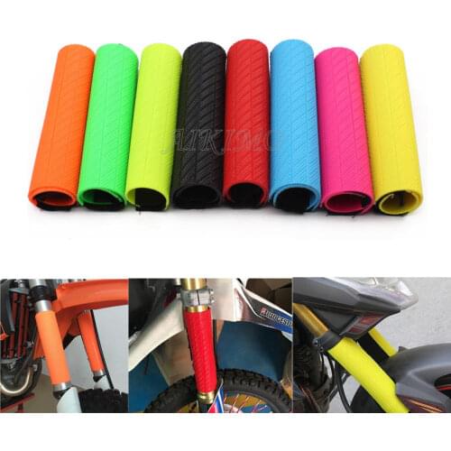 Rubber Front Shock Absorber Fork Suspension Protector Guard Wrap Cover for Honda Suzuki Yamaha K M Husqvarna Motocross Dirt Bike
