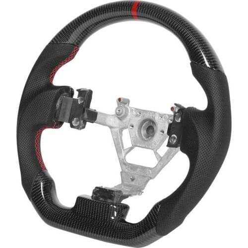 Custom Carbon Fiber Steering Wheel Nappa Perforated Leather Fit for Nissan 350z 2003 2004 2005 2006 2007 2008 Car style