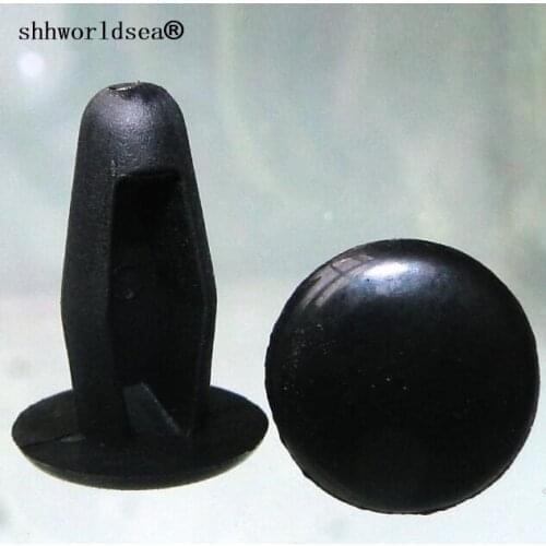 Shhworldsea 100pcs car clip and fastener retaining clip for mazda 9926-40-543A,for nissan 01553-00291 fits into 5.5mm hole