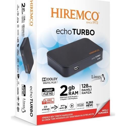 Hiremco Echo Turbo Hd Satellite Receiver Smart Control-High Quality - 100% Original - Free Shipping