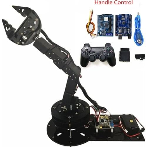 SZDOIT 6-Axis Robot Arm with G3 Plastic Gripper Kit with 6pcs Servos and Control Kits for Optional DIY for Arduino Education