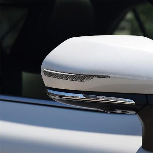 Carbon Fiber Decals Side Wing Rearview Mirror Stickers for Toyota Camry 8th 2018 2019 Car Cover Trim Decoration Accessories