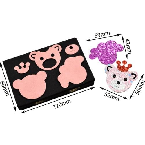 Cutting Dies Hand-made Cut Knife Mold Molds Metal New Dies And Stamps Cute Bear Hairpin Suitable For Sizzix Big Shot Machines