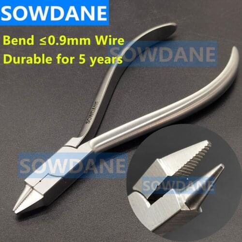 1 piece Dental Lab Laboratory Ultility Bird Beak Plier Heavy and Serrated Jaw Instrument Wire Bending for Max 0.9mm Wire