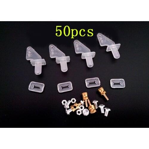 50Pcs KT Board Aircraft Model Fixed-wing Aircraft Quick Regulator Rudder Angle Servo Horn Fast Adjustment Wire Connection