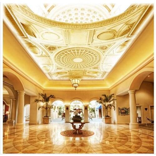 Custom photo wallpaper 3d murals wallpaper European-style luxury elegant wallpaper murals of ceiling zenith murals wall papers