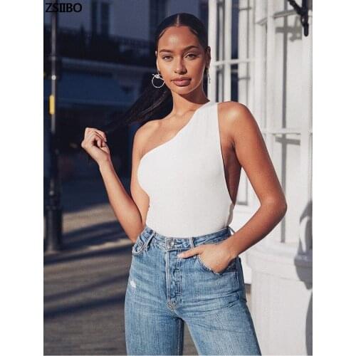 Купальники женские 2021 Bodysuit Sexy Black Bodys Top O Neck White Jumpsuit Bodysuits Off Shoulder para catsuit