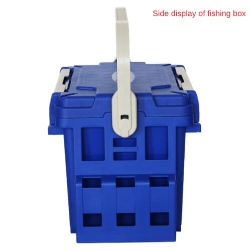Multifunctional Fishing Box Fishing Seated Portable Bait Fishing Box Tool Box Accessories Fake Bait Wheel Box