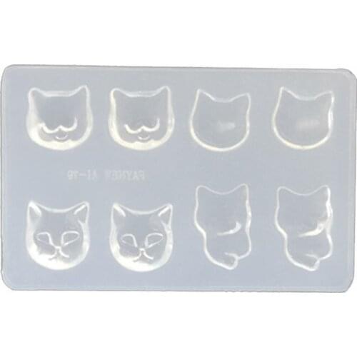 DIY Nail Art Silicone Mold 3D Cat Rabbit Wing Square Resin Mold Jewelry Tools
