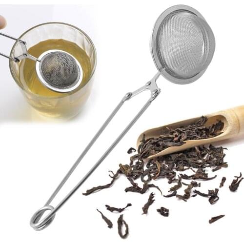 Gold Stainless Steel Tea Infuser Sphere Locking Spice Tea Ball Strainer Mesh Infuser Tea Filter Strainers Kitchen Accessories