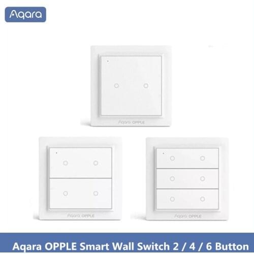 Aqara OPPLE Smart Wall Switch 2 / 4 / 6 Buttons Zigbee 3.0 APP Wireless Remote Control Light Switch For Xiaomi mi home / HomeKit