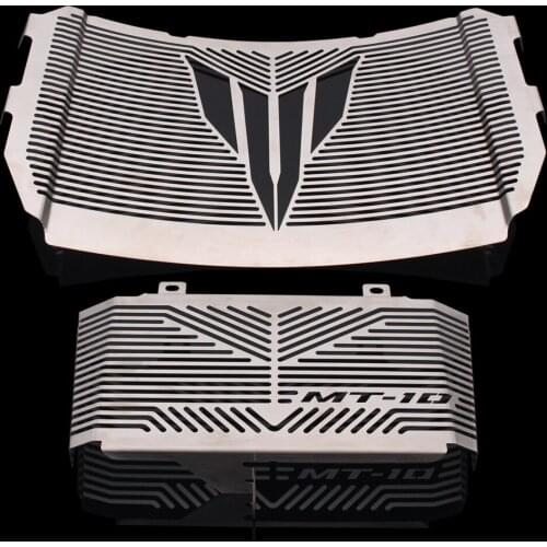 Silver Color Motorcycle Accessories Radiator Guard Protector Grille Grill Cover For YAMAHA MT10 MT-10 MT 10 2016 2017 2018