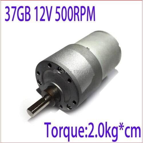 37GB 37MM 12V 500RPM electric boat motor High Torque Gear Box Powerful dc motor 12v Electric Motor 12v brushless dc motor fan