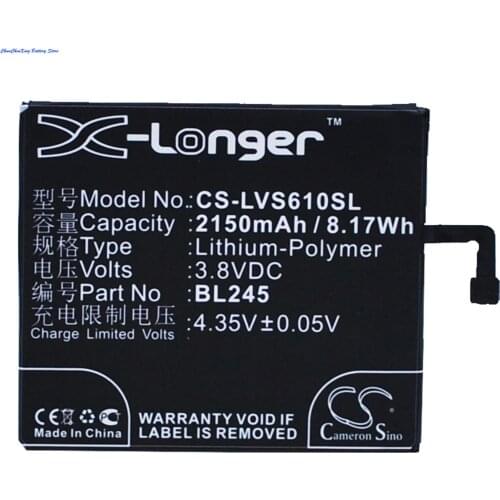 Cameron Sino 2150mAh Battery BL245 for Lenovo S60, S60-t, S60-w