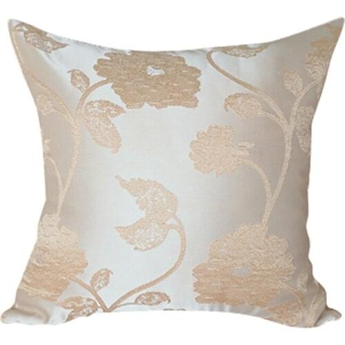 European Home Decoration Solid Jacquard Embroidery Bedside Sofa Living Room Bay Window Car Waist Back Pillow Cushion