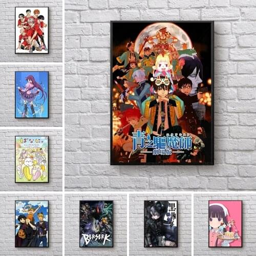 Home Decor Prints Paintings Pictures Bakemonogateri Anime Japan Blue Wall Art Modular Modern Canvas Poster Bedside Background