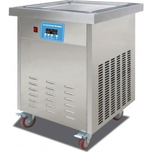 Square pan fried yogurt ice cream roll machine ice cream cold ice tray refrigeration equipment Thailand