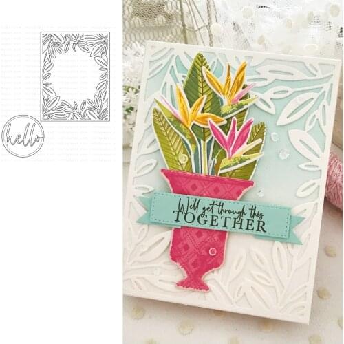 Leaves Metal Cutting Dies for DIY Scrapbooking Crafts Dies Cut Stencils Maker Photo Album Template Handmade Decoration 2021 NEW