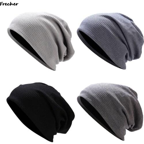 2021 Mens Slouchy Hat Spring Skullies Fashion Hats Casual Caps 100% Cotton Female Hat Women Men Sleeve Beanie Cap Outdor caps