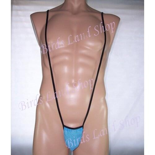 Mens Pouch Suspender Stretch Eyelet Thong G3665