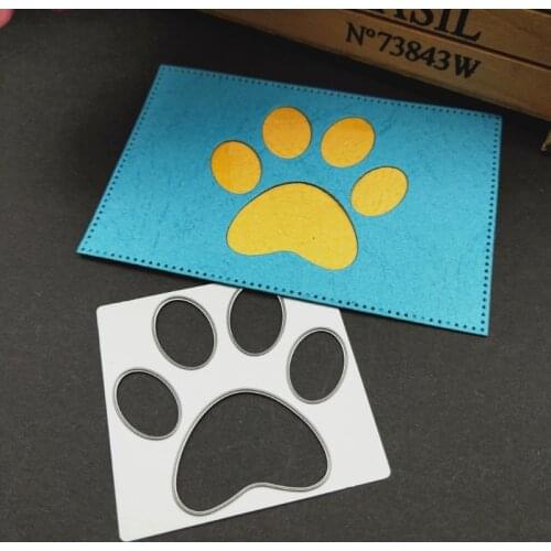 Metal Cutting Dies Paw Print Cutting Dies Stencil DIY Scrapbooking Photo Album Card Embossing Craft