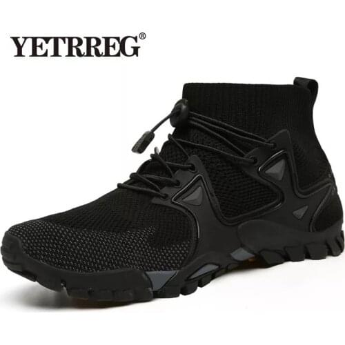 New Brand Summer Mens Casual Shoes Mesh Breathable Mens Sneakers Outdoor Non-slip Mens Shoes Lightweight Mens Wading Shoes