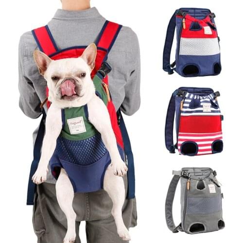 Dog Backpack for Small Dogs Outdoor Portable Travel Dog Carrier Bag Breathable Canvas Front Chest Pack for Cats or Dogs Pet Bag