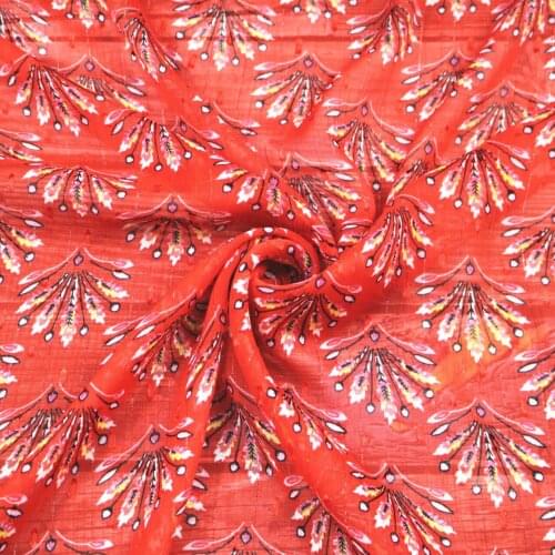 Chiffon Silver Silk Cut Flower Printing Fabric Spring Summer Womens Clothing Material by Meter Cloth Forsewing Alibaba Express