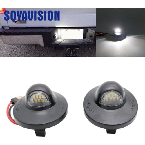 T10 LED 12V-24V White 3W Full LED License Plate Lights For Ford F150 F-250 F-350 F-450 F-550 Ranger Raptor Explorer
