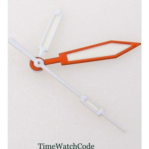 Watch Hands Parts Fit For NH35A NH36A 7s26 4r15 7009 ETA 2824 Miyota 8215 821A Automatic Movement Green Lume White Needles