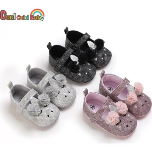 Cute Autumn Sequins Baby Shoes Toddler Baby Girl Princess Party First Walkers Infant Soft Sole Non-Slip Bling Shoes For Girls