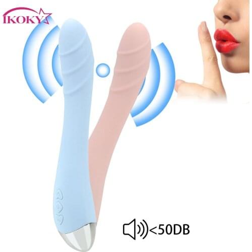 IKOKY Powerful G-Spot Dildos Vibrator Vagina Clitoris Massager USB Charging 10 Speeds Female Masturbation Sex Toys For Women