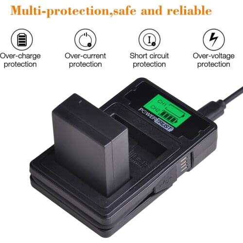 1PC DMW-BLC12 DMW-BLC12E Battery+LCD Dual USB Charger with Type C Port for Panasonic DMW-BLC12E DMW-BLC12PP FZ200 FZ1000 DMC-G5