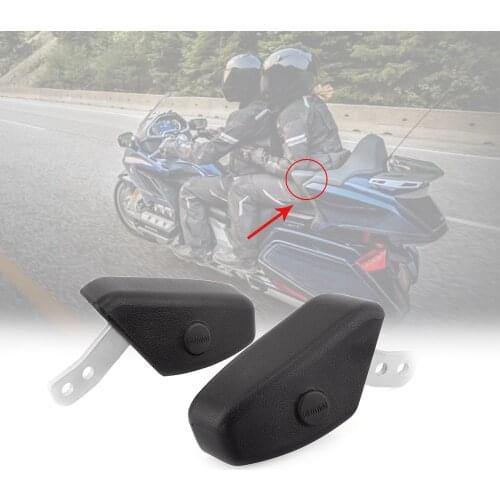 1 Pair Black Motorcycle Rear Passenger Armrests Fits For HONDA Gold Wing 1800 GL1800 Goldwing F6C 2018 2019 2020 Models