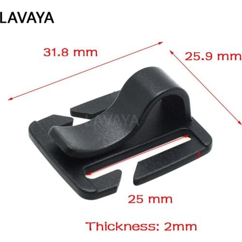 1pcs Webbing Size 25mm Plastic Buckles Sternum Strap Tube Pipe Clip Holder For Outdoor Accessories For Paracord/Backpack