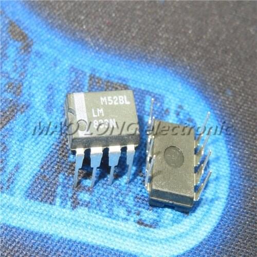 10PCS/LOT LM833N DIP8 LM833 DIP 833N DIP-8 new and original IC In Stock