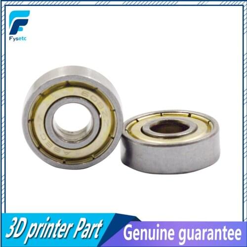 10PCS ABEC-7 Deep groove ball bearing 608ZZ 8mmX22mmX7mm 8*22*17 608ZZ bearing steel 608 ZZ skating bearing for 3D printer