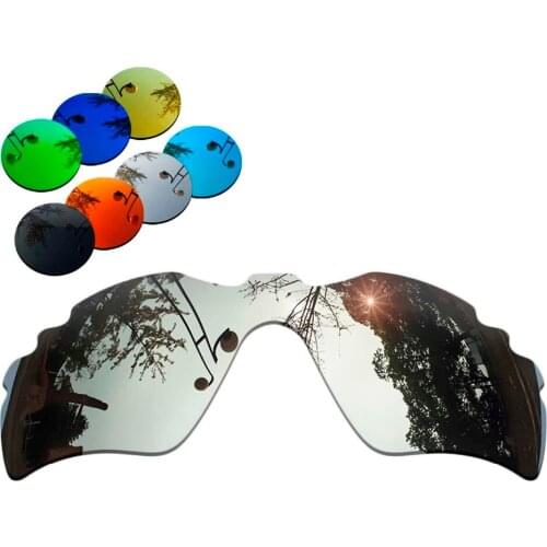100% Precisely Cut Polarized Replacement Lenses for Radar Path Vented Sunglasses Chrome Mirrored Coating Color- Choices