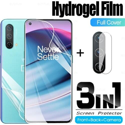 3in1 Front Back Hydrogel Film For OnePlus Nord CE 5G 6.43" Camera Lens Protective Film For one plus nordce 5g Screen Protector