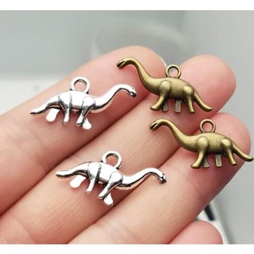 30pcs/lot--27x12mm, Antique silver plated/bronze plated Dinosaur charms,DIY supplies,Jewelry accessories
